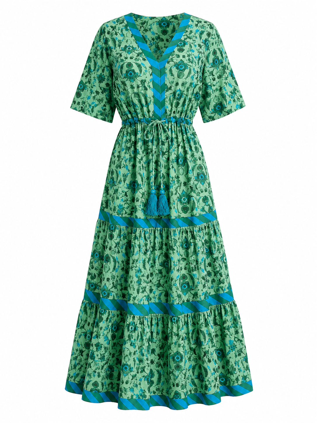 Vestido largo Verde Escote