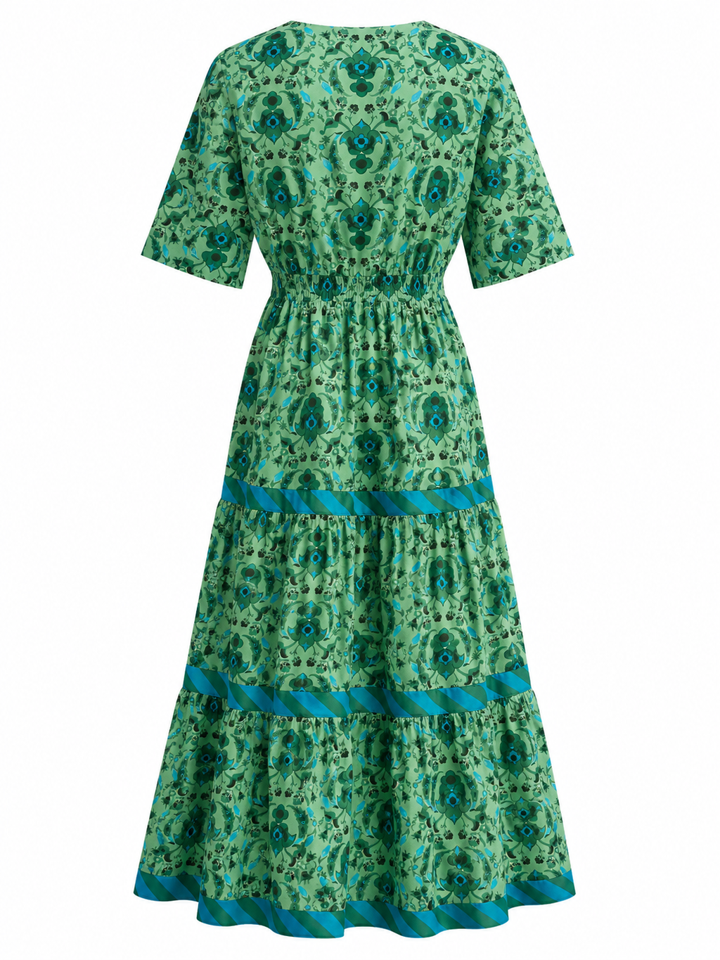 Vestido largo Verde Escote