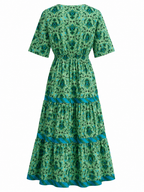 Vestido largo Verde Escote