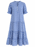 Vestido mosaico Azul