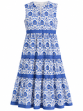 Vestido Florar Azul