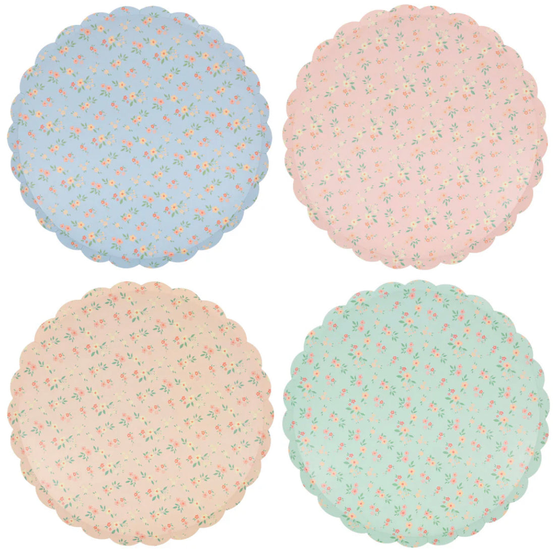 Platos Grandes Vintage Ditsy