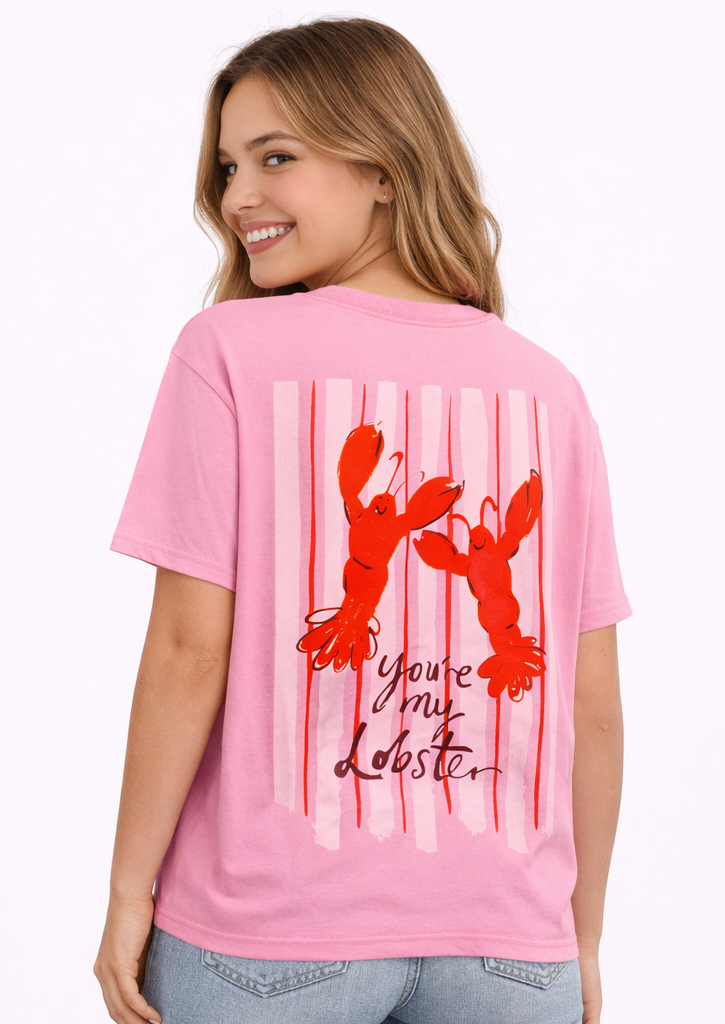 Camiseta “You’re my Lobster” Rosa