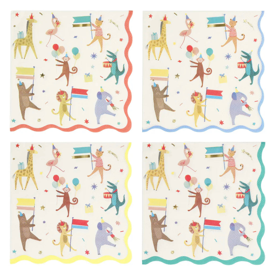 Servilletas Grandes Desfile de Animales