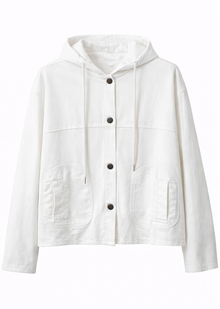 Sudadera abotonada “Vacation On” Blanca