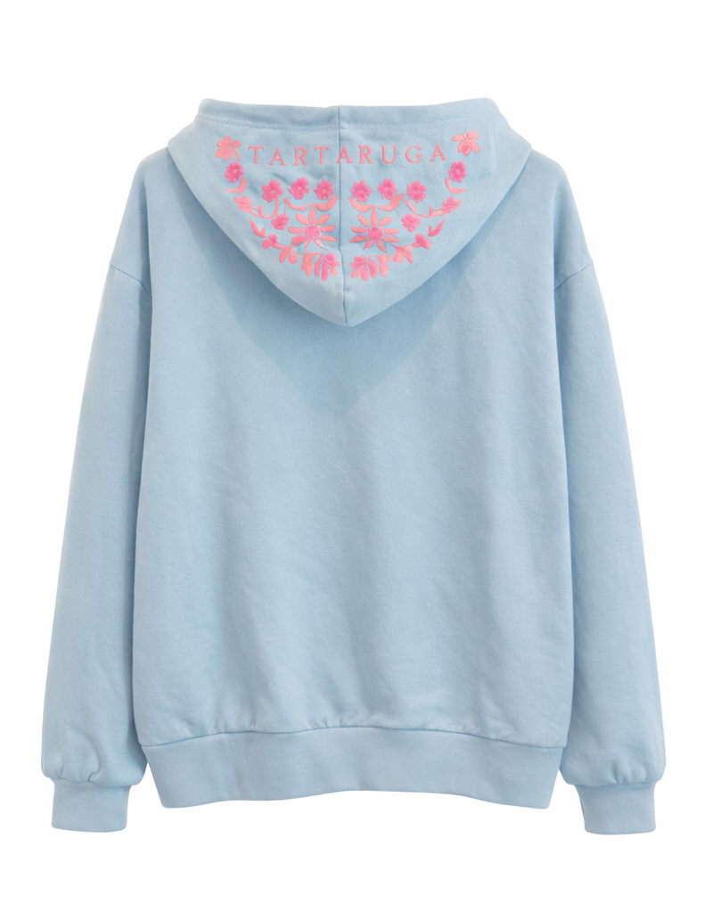 Sudadera con Cremallera Azul