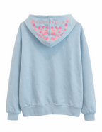 Sudadera con Cremallera Azul