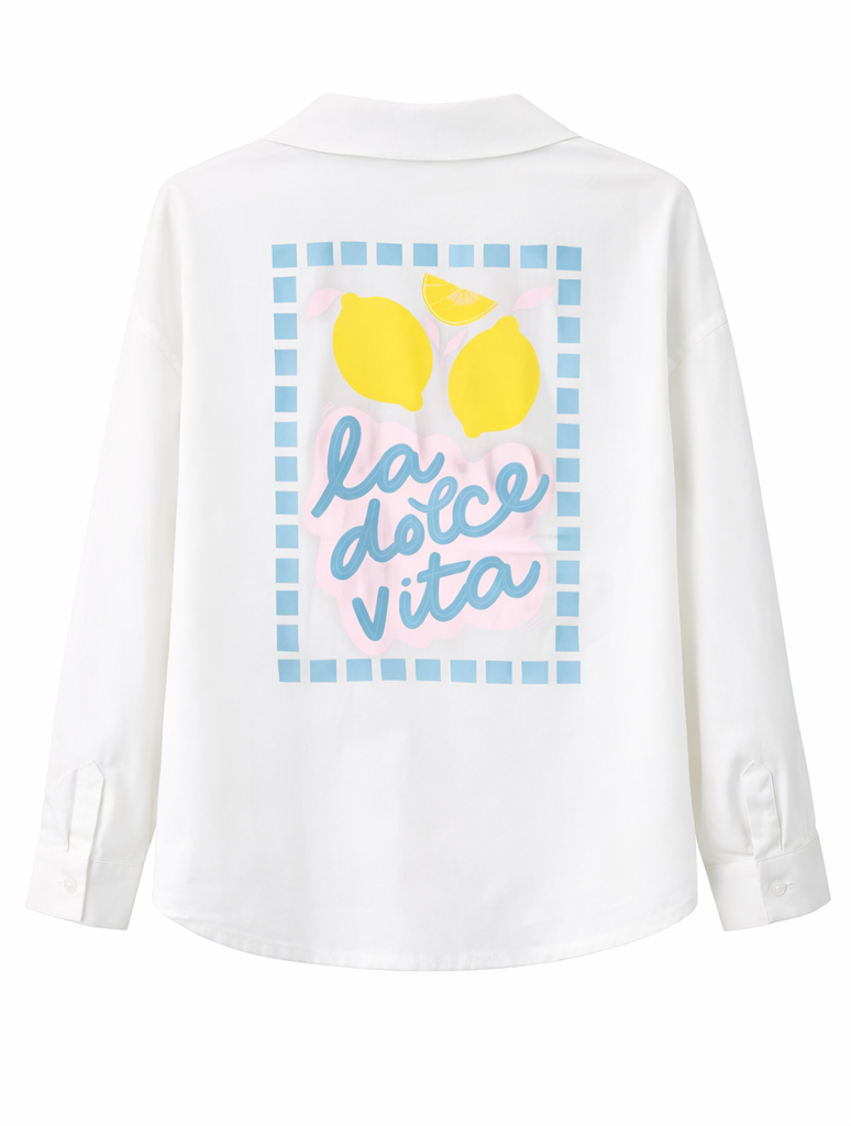 Camisa “La Dolce Vita” Blanca