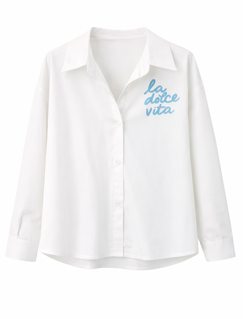 Camisa “La Dolce Vita” Blanca