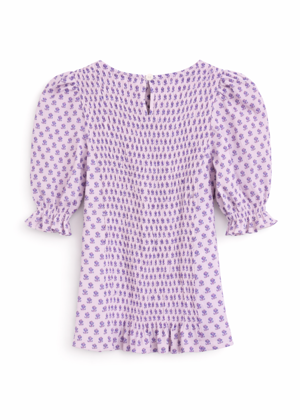 Blusa Ceñida Manga Globo