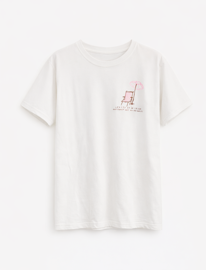 Camiseta Sit in the Sun Blanca