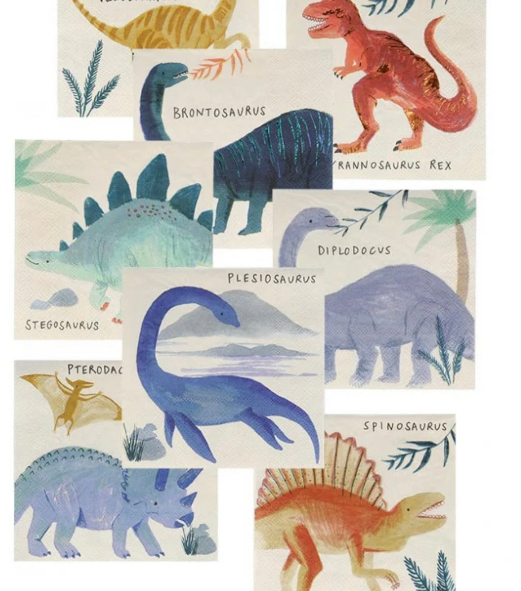 Servilletas Pequeñas Dinosaurio