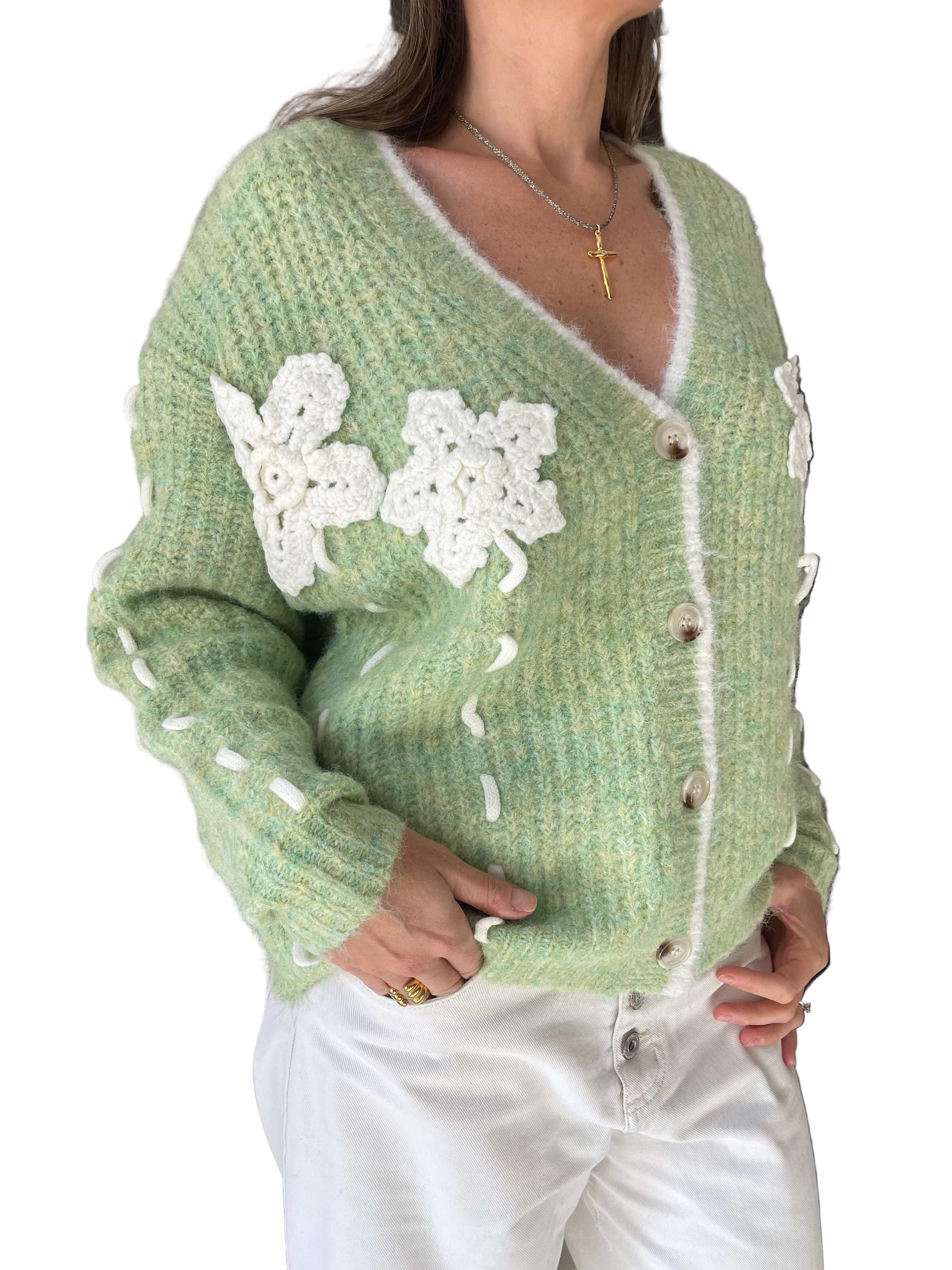 Jersey de Pico lana Verde