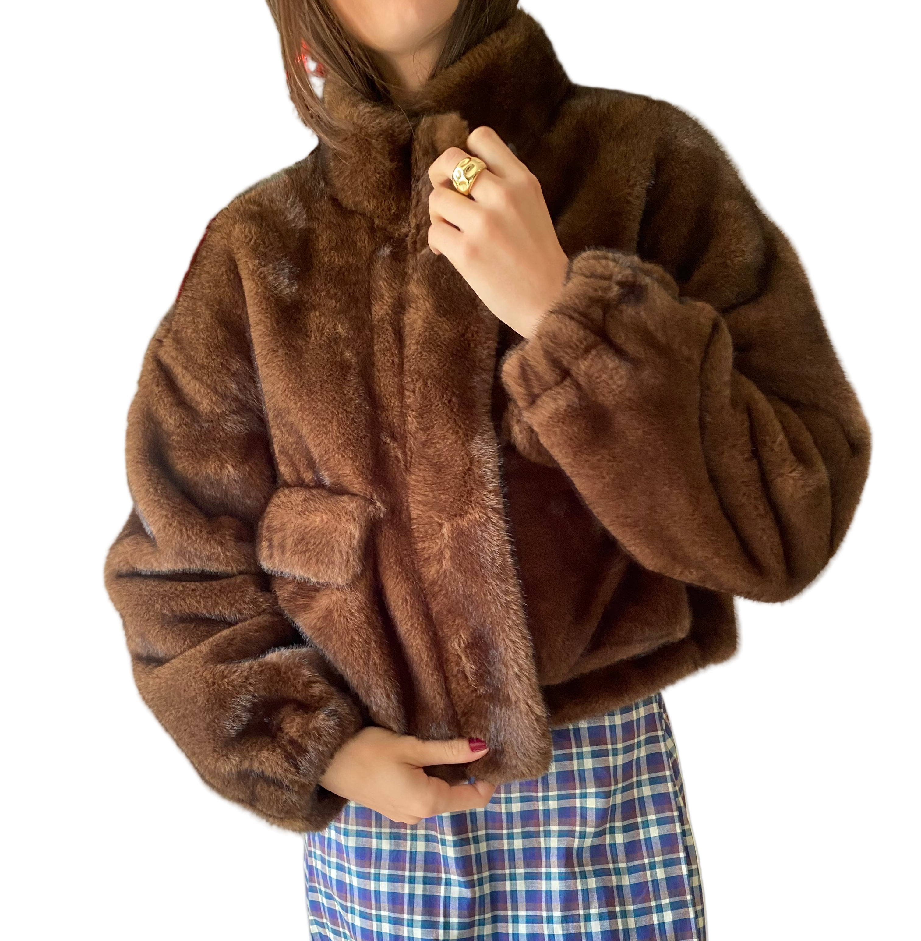 Abrigo Pelo con Bolsillos