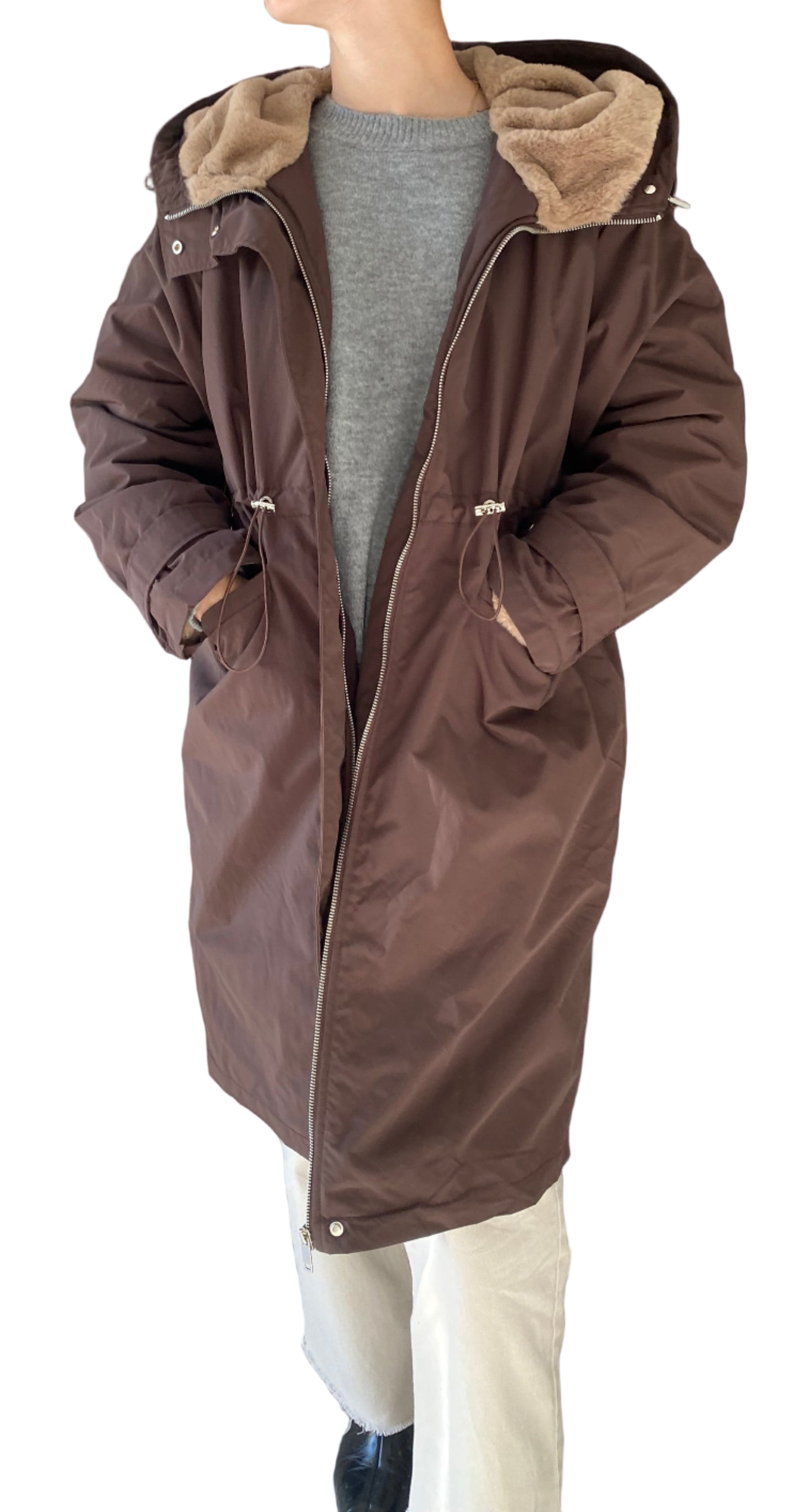 Gabardina con Pelo Interior