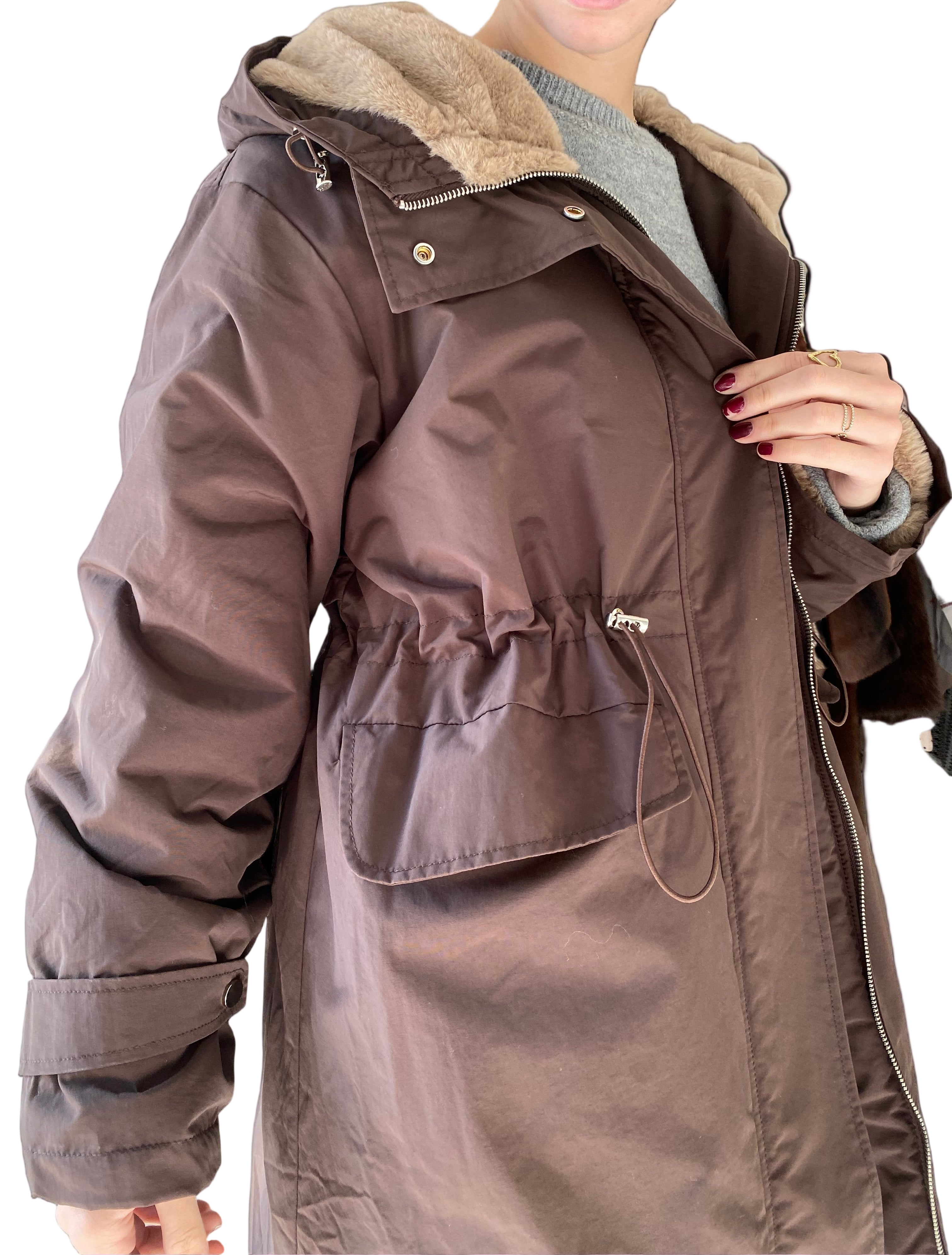 Gabardina con Pelo Interior