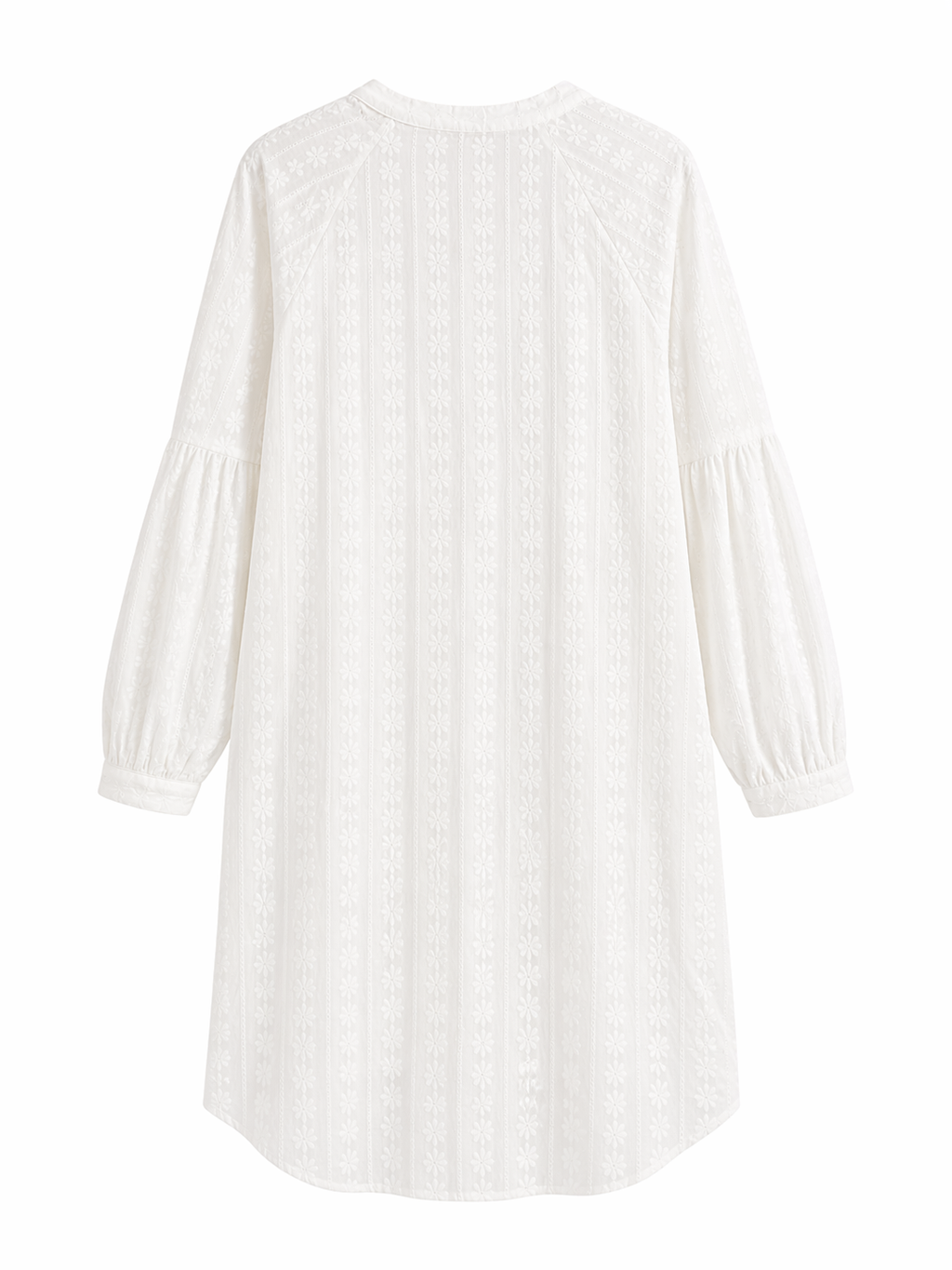 Camisola blanca bordada
