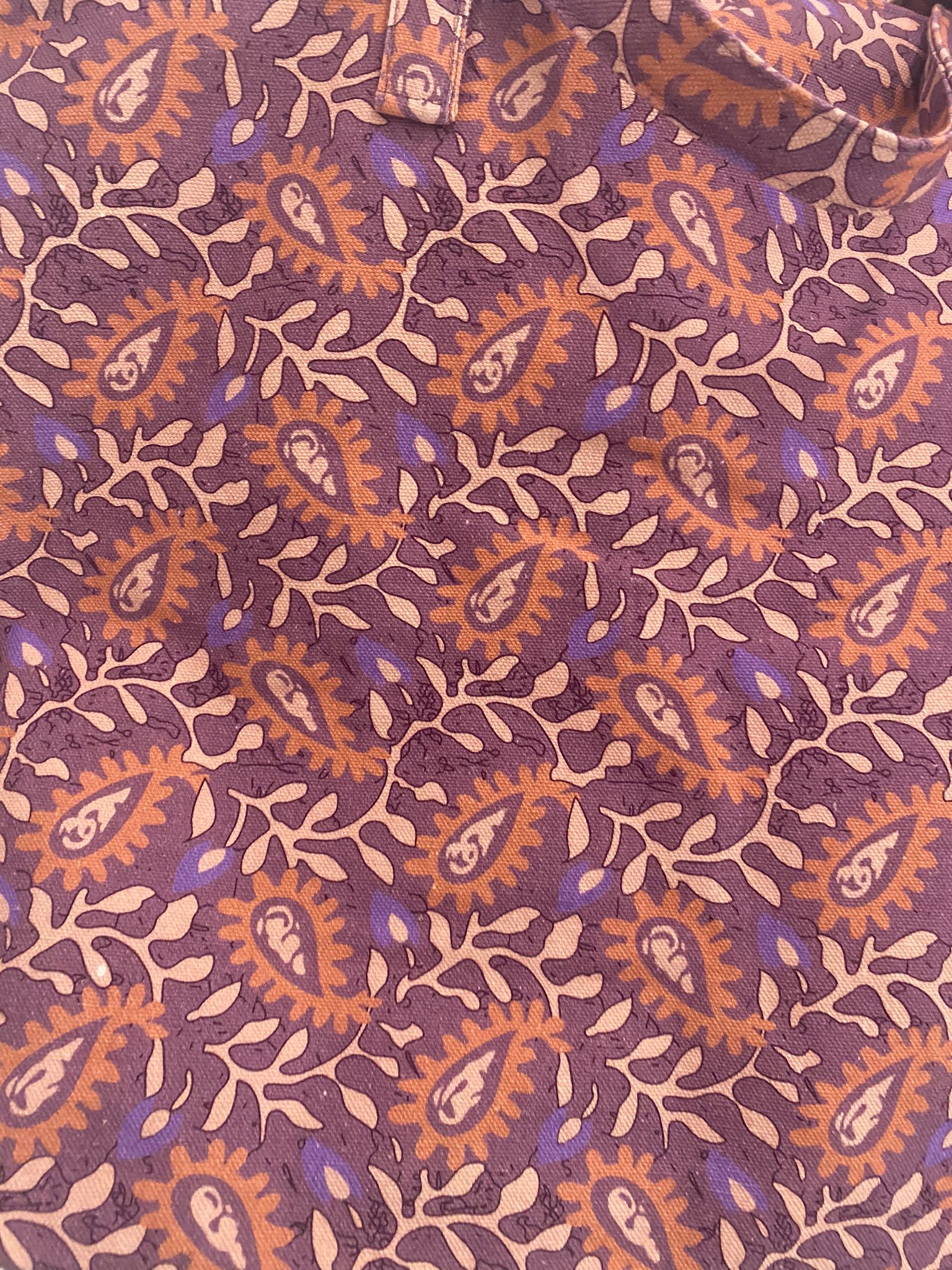 Bolsa playa estampado Morado