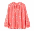 Blusa coral estampada
