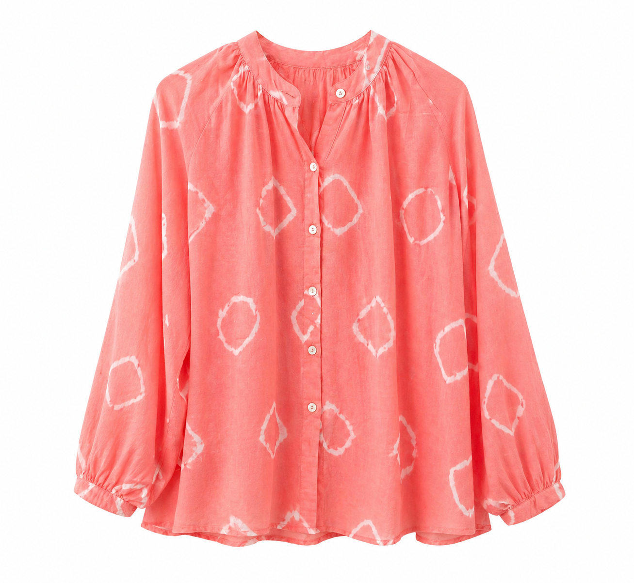 Blusa coral estampada