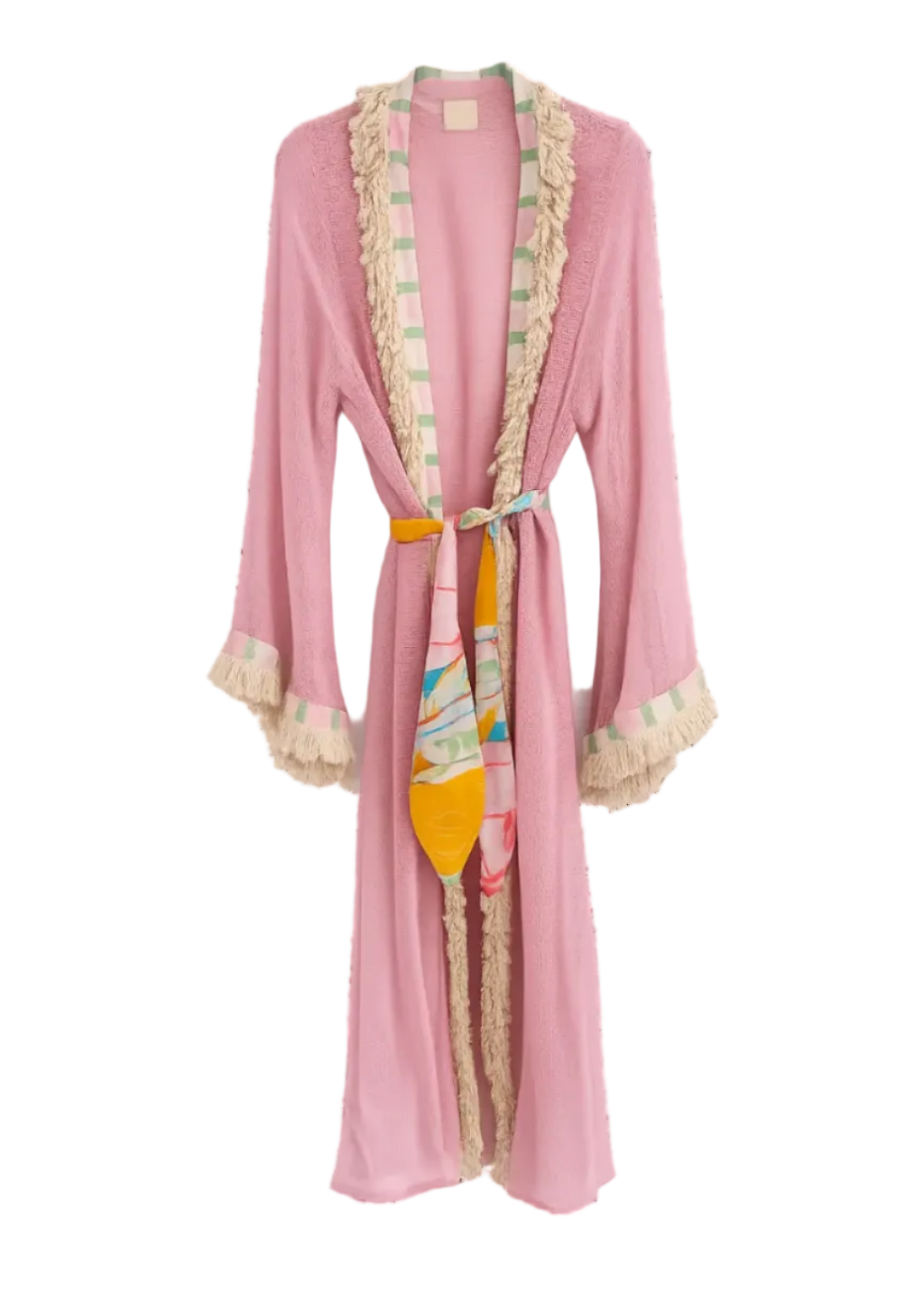 Kimono de punto rosa