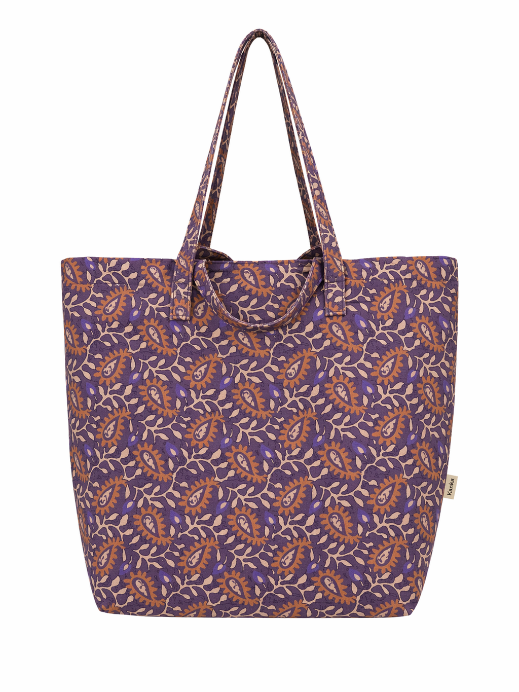 Bolsa playa estampado Morado
