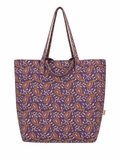 Bolsa playa estampado Morado