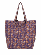 Bolsa playa estampado Morado