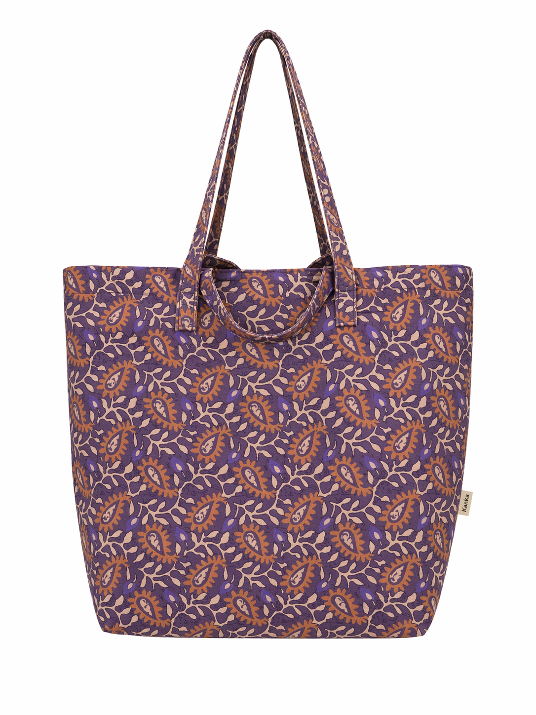 Bolsa playa estampado Morado