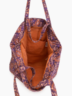 Bolsa playa estampado Morado