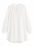 Camisola blanca bordada