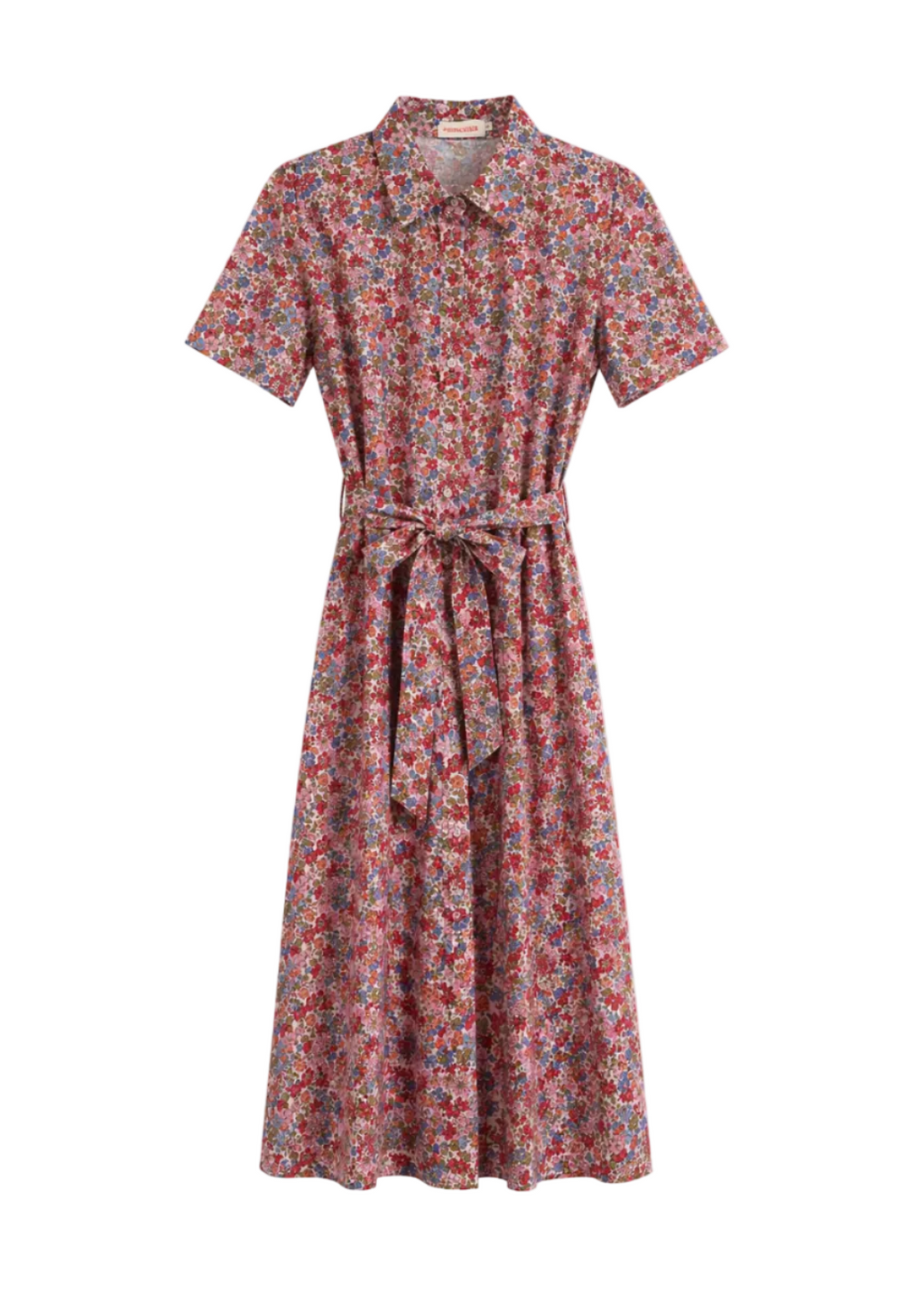 Vestido camisero floral