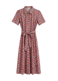 Vestido camisero floral