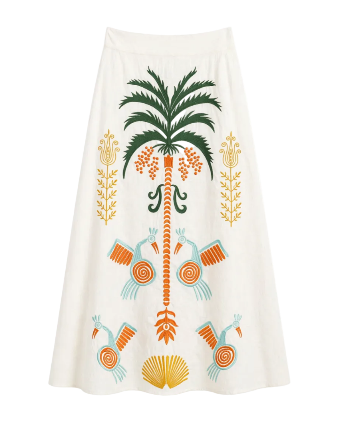 Falda Palmera Beige